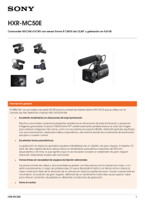 HXR-MC50E Camcorder NXCAM AVCHD con sensor Exmor R CMOS de1/2,88&#34; y...