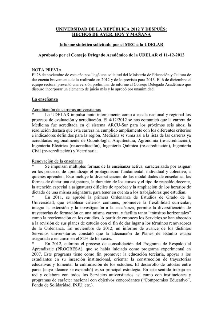 Informe UdelaR 2012 pdf 