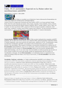 Chile, 19-21 noviembre: Especial en La Haine sobre las movilizaciones antiAPEC