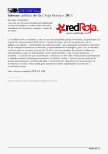 Informe político de Red Roja Octubre 2014