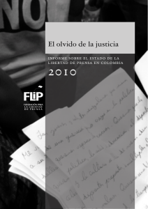 2010 El olvido de la justicia informe sobre el estado de la