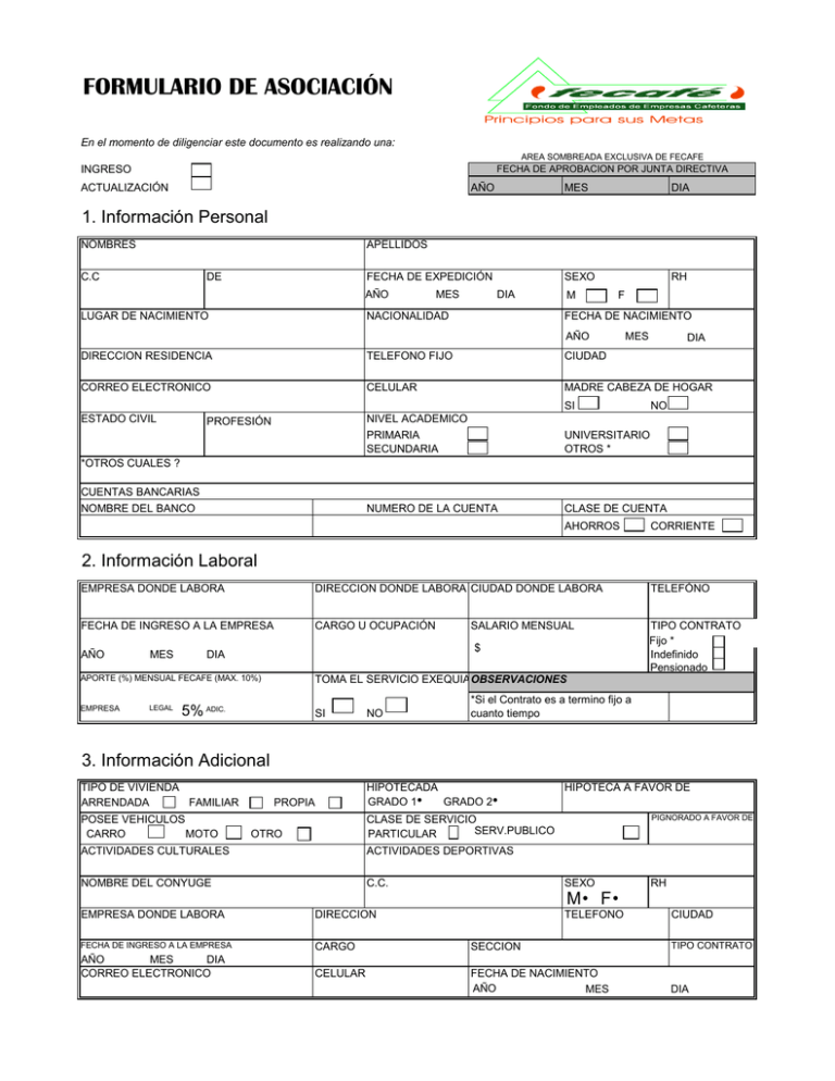 Formulario De Asociaci N A FECAFE.pdf