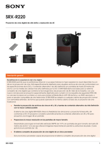 SRX-R220 Proyector de cine digital de alto brillo y resolución de...