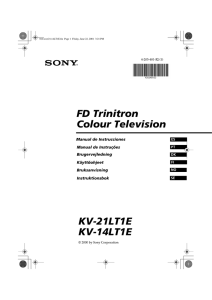 FD Trinitron Colour Television KV-21LT1E KV-14LT1E