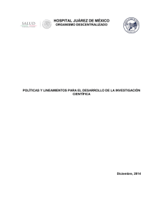13. Políticas y Lineamientos para el Desarrollo de la Investigación Científica, 2014
