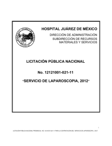 convocatoria laparoscopia 2012 compranet