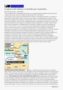 La guerra del Líbano y la batalla por el petróleo