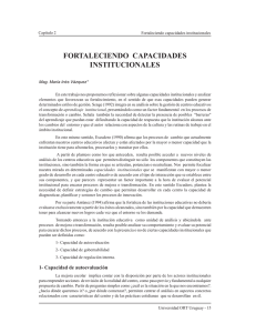 FORTALECIENDO  CAPACIDADES INSTITUCIONALES