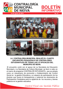 Cuarto Encuentro Pedagógico de Contralores Estudiantiles 2016