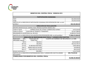 beneficio del control fiscal  vigencia 2012 11-02-2013