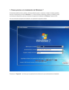 instalacion windows 7