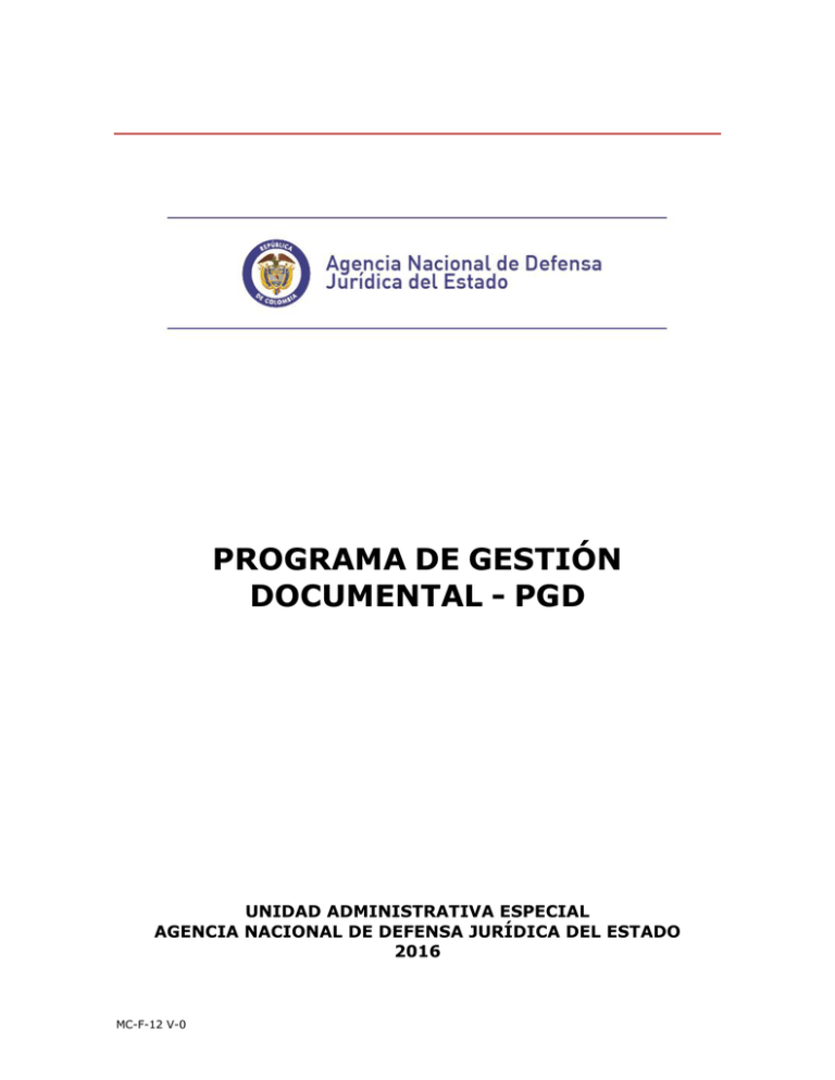 - Programa Gestión Documental