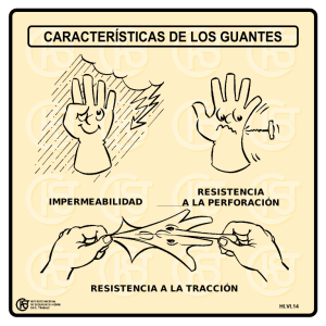 Nueva ventana:Características de los guantes (pdf, 33 Kbytes)