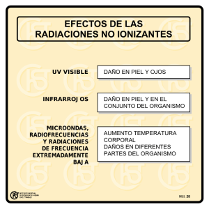 Nueva ventana:Efectos de las radiaciones no ionizantes (pdf, 24 Kbytes)