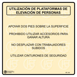 Nueva ventana:Utilización de plataformas de elevación de personas (pdf, 37 Kbytes)