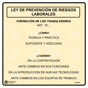 Nueva ventana:Ley de prevención de riesgos laborales (pdf, 24 Kbytes)