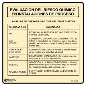 Nueva ventana:Evaluación del riesgo químico en instalaciones de proceso (pdf, 40 Kbytes)