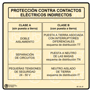 Nueva ventana:Protección contra contactos eléctricos indirectos (pdf, 38 Kbytes)
