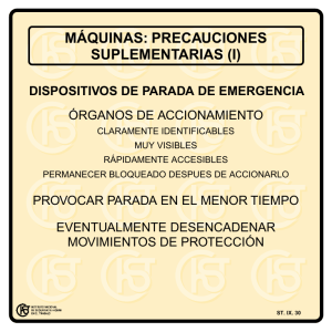 Nueva ventana:Máquinas: precauciones suplementarias (I) (pdf, 20 Kbytes)