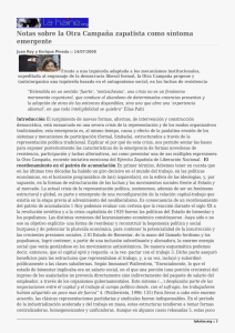 Notas sobre la Otra Campaña zapatista como síntoma emergente