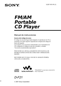 FM/AM Portable CD Player Manual de instrucciones