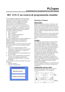 IEC 1131-3: un recurso de programaci n est ndar