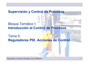 Introducción al Control de Procesos: Control PID