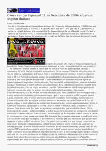 Canya contra Espanya! 11 de Setembre de 2006: el jovent