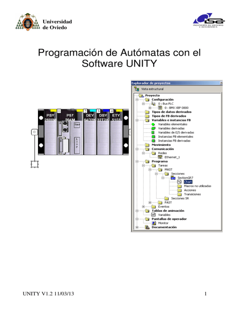 Programación De Autómatas Con El Software Unity Universidad 1233