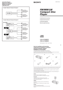 FM Compact Disc Player Connection Diagram