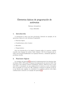 Elementos b´ asicos de programaci´ on de aut´