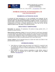 INFORME DEL ESTADO DEL VOLCÁN REVENTADOR No. 089