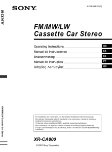 FM MW LW Cassette Car Stereo