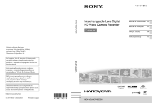 Interchangeable Lens Digital HD Video Camera Recorder E-mount