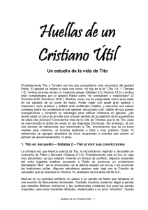 footprints of a useful christian titus spanish