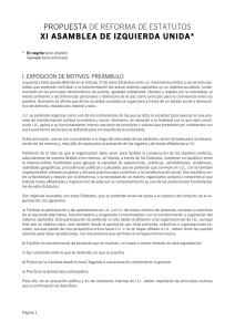 [Consulta aquí en PDF el borrador de nuevos estatutos propuesto por Garzón]