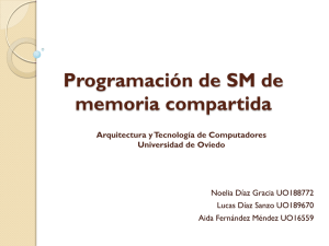 Programación de SM de memoria compartida  Noelia Díaz Gracia UO188772