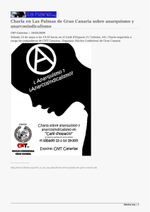 Charla en Las Palmas de Gran Canaria sobre anarquismo y anarcosindicalismo