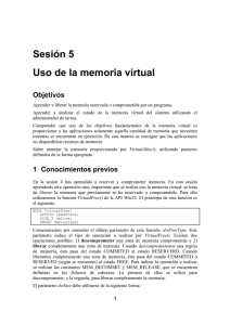 Sesión 5: Uso de la memoria virtual