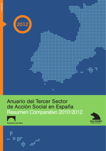 Anuario del Tercer Sector de Acción Social en España Resumen Comparativo 2010-2012 2012