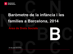 Baròmetre de la infància i les famílies a Barcelona, 2014