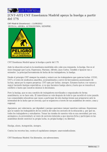 [CNT-AIT] CNT Enseñanza Madrid apoya la huelga a partir del 17S