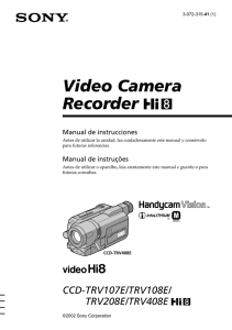 Video Camera Recorder Manual de instrucciones Manual de instruções