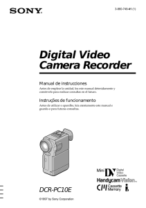 Digital Video Camera Recorder Manual de instrucciones