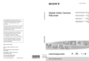 Digital Video Camera Recorder ES/PT/GR/TR DCR-PJ5E/SR21E/SX21E