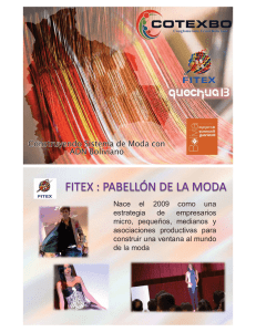 Descargar la presentación de la FITEX 2015, Bolivia »