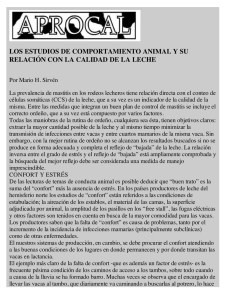 LOS ESTUDIOS DE COMPORTAMIENTO ANIMAL Y SU
