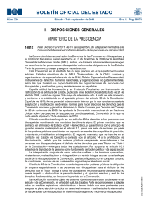 BOLETÍN OFICIAL DEL ESTADO MINISTERIO DE LA PRESIDENCIA I.  DISPOSICIONES GENERALES 14812
