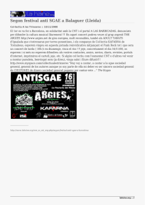 Segon festival anti SGAE a Balaguer (Lleida)
