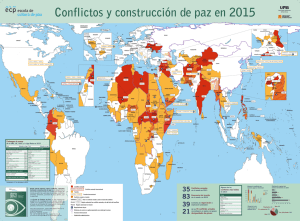 mapa sobre conflictes i construcció de la pau